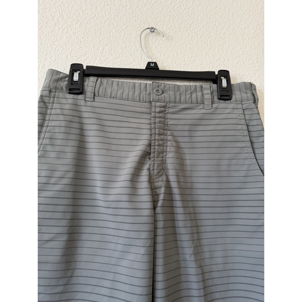 Nike Golf 30 Gray Stripe Dri Fit Stretch Golf Shorts Performance - Picture 4 of 15